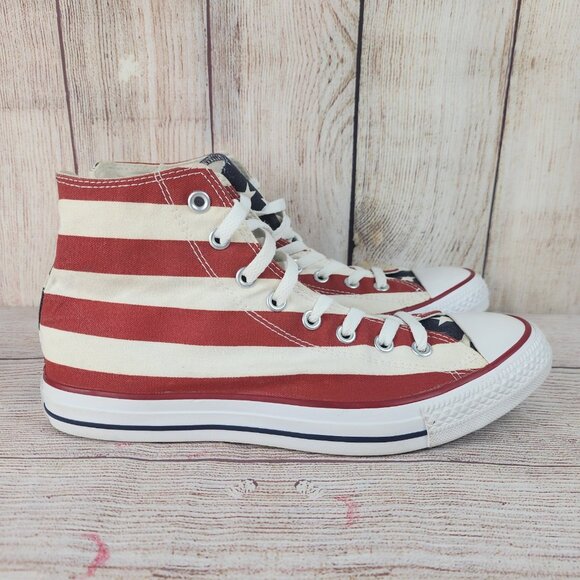 Converse Other - Converse All Star American Flag Shoes Chuck High Top Mens Size 9 USA Sneakers
